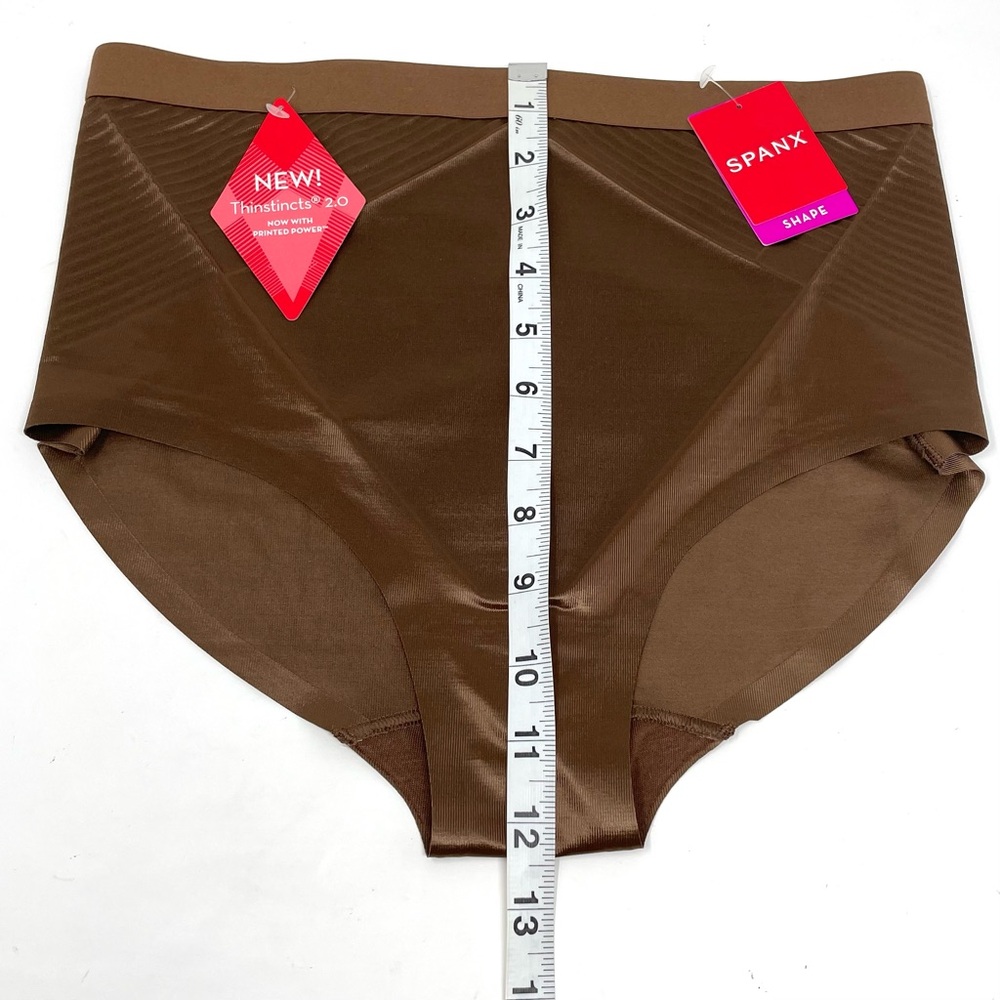 SPANX Thinstincts 2.0 High-Waist Shapewear Brief Panties Chestnut Brown size M - Picture 11 of 12